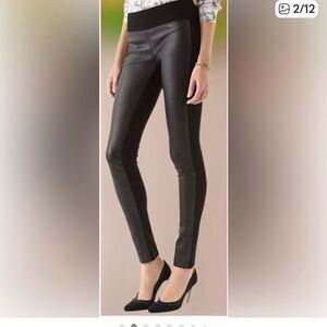 Club Monaco Black Skinny Leather Pants